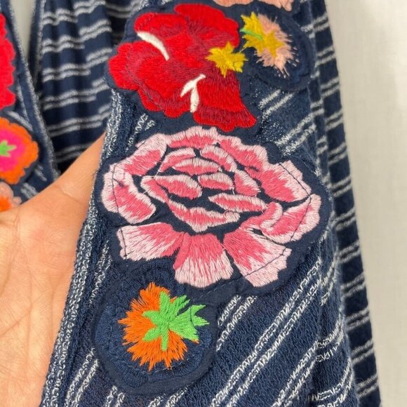 Free People Frida Wrap Tank Embroidered Floral Womens S Boho Festival Gypsy - Picture 6 of 14